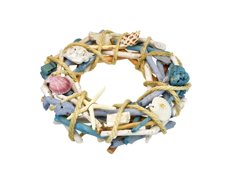 Věnec s mořskými dekoracemi Ø30 cm