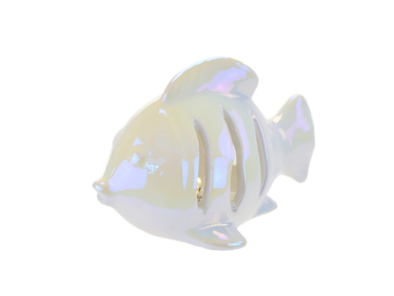 Ryba keramická s LED osvětlením 10x14 cm