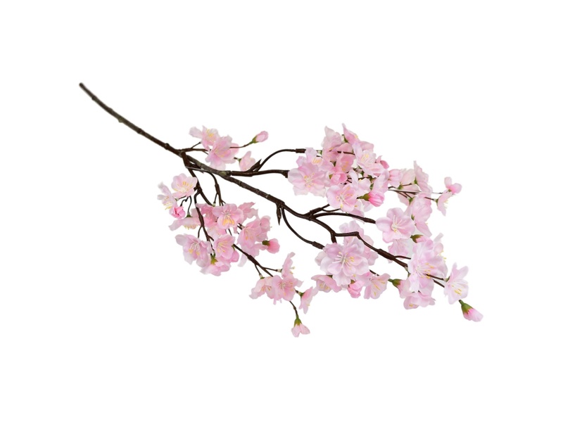 Třešňová větev světle růžová 78 cm