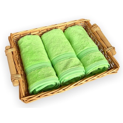 bambusový ručník 50x100 cm světle zelený