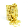 Perlový řetěz zlatý, dlouhý 15 m