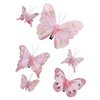 Motýlci se skřipcem 6 ks, růžové