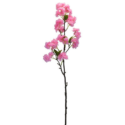Jarní kvetoucí větev světle růžová 90 cm