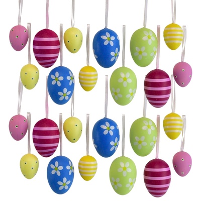 Velikonoční vajíčka v sáčku 24 ks, mix velikostí