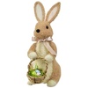 Zajíc plyšový s košíčkem 32x23 cm